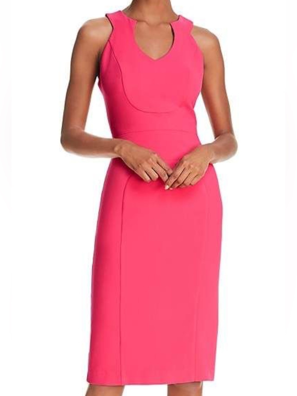 BLACK HALO Hot Pink McGowen Sleeveless Sheath Dress, Size 2.
